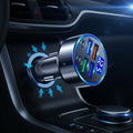 6 Ports Fast Car Charger with Voltage Monitor,Car Cigarette Lighter (ALL IN ONE )