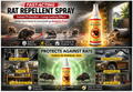 Fast Acting Rat Repellent Spray 3 x 100 ML Each| For Car, Home, Kitchen, Store Room & Office | Keeps Rats Away | Easy to Use (Pack of 3)