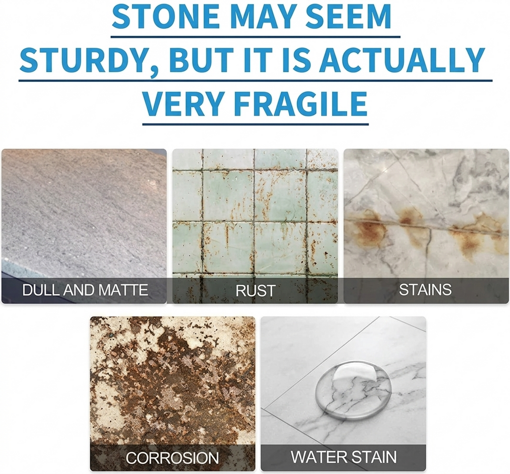 Stone Crystal Plating Agent 100ml | Multi-Surface Stone Stain Remover & Nano Coating