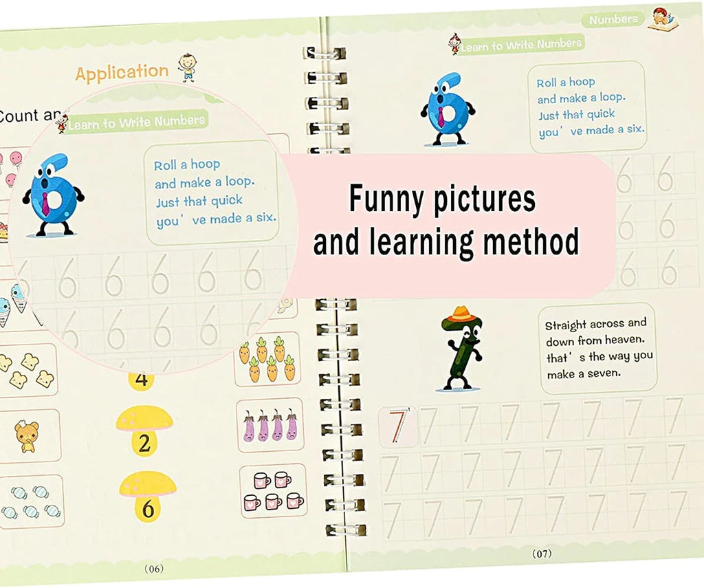 New Auto Erase Magic Copy Books for Kids